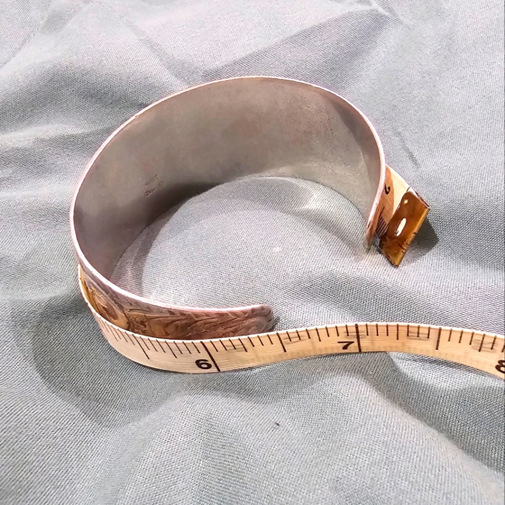 Sterling silver cuff bracelet - Picture 6 of 6